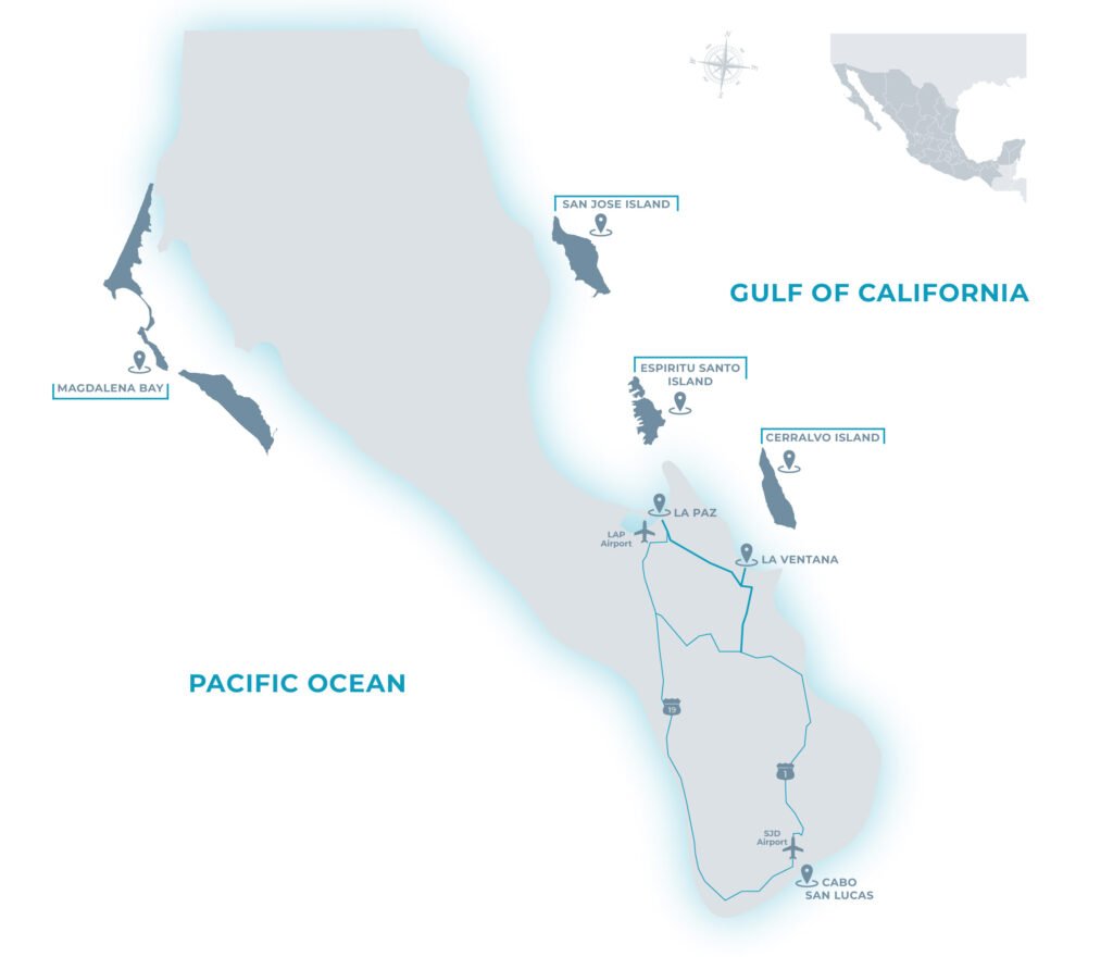 map from baja california sur